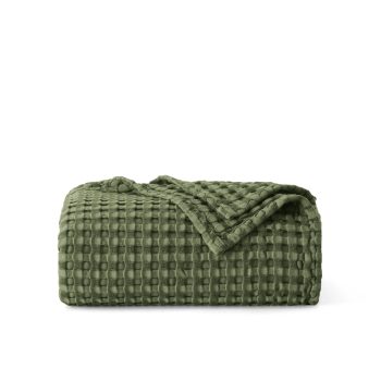 Rayon Derived From Bamboo Waffle Blanket