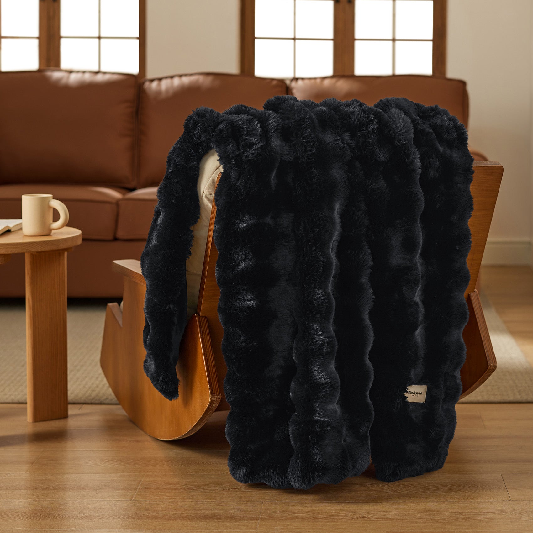 Bubble Faux Fur Blanket - Image 55