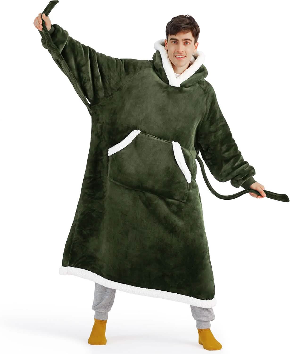 Sherpa Fleece Blanket Hoodie - Image 71