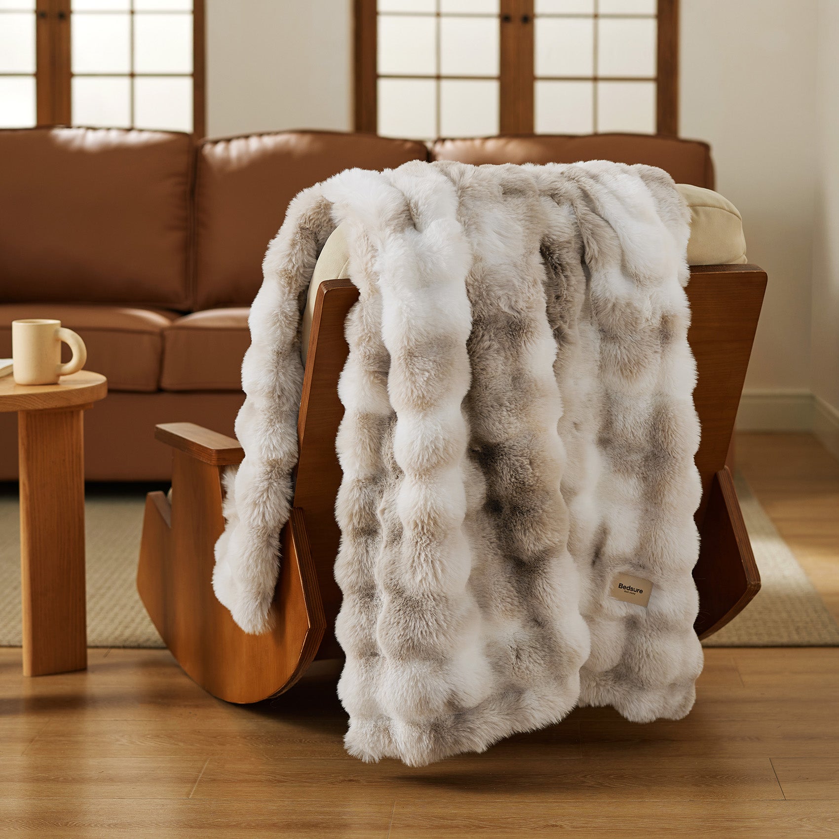 Bubble Faux Fur Blanket - Image 31