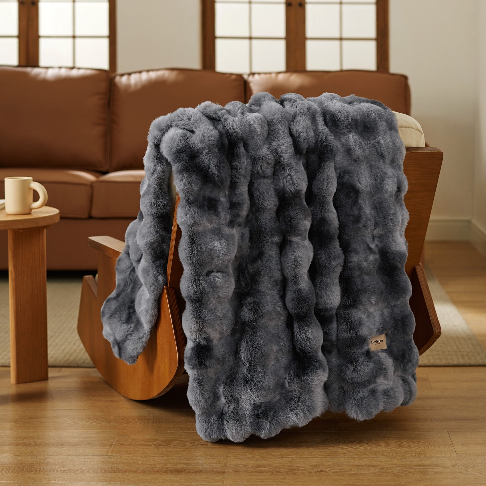 Bubble Faux Fur Blanket - Image 25