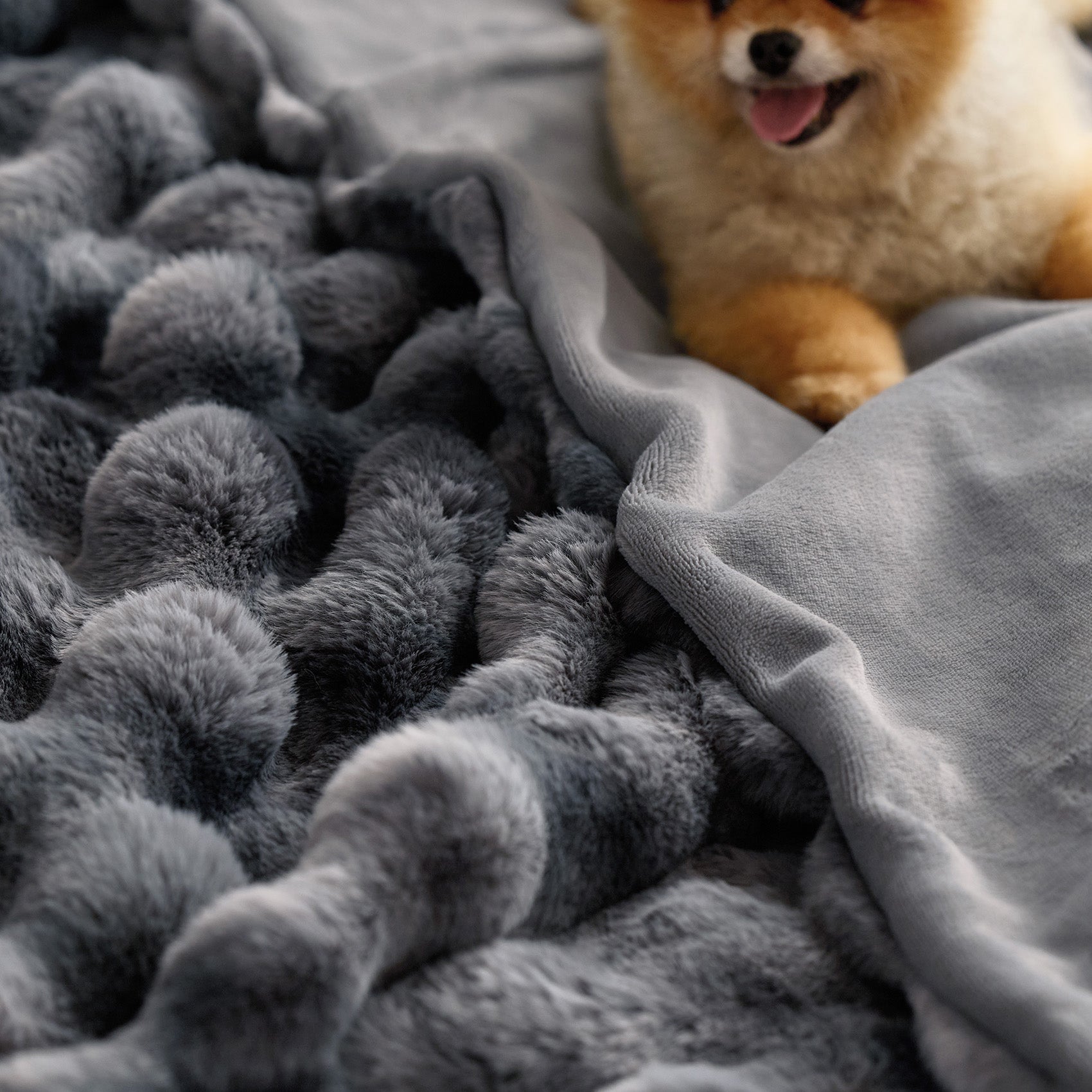 Bubble Faux Fur Blanket - Image 26