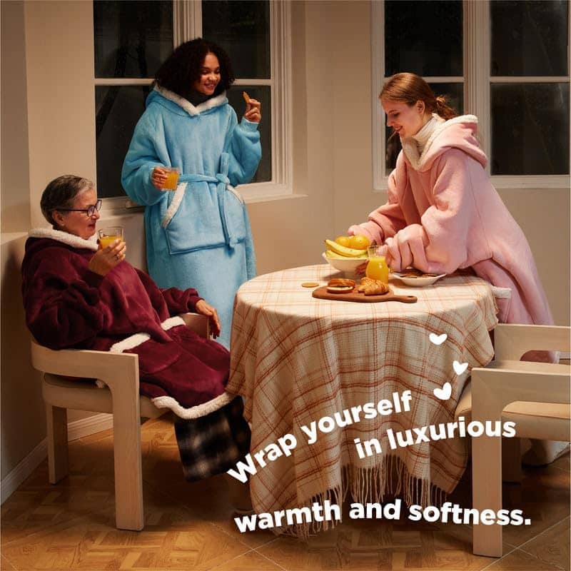 Sherpa Fleece Blanket Hoodie - Image 3