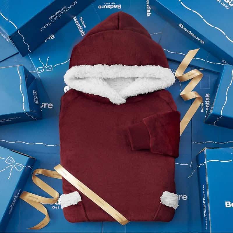 Sherpa Fleece Blanket Hoodie - Image 45
