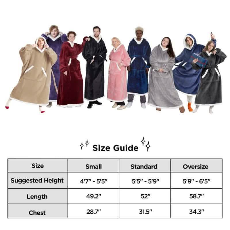 Sherpa Fleece Blanket Hoodie - Image 29