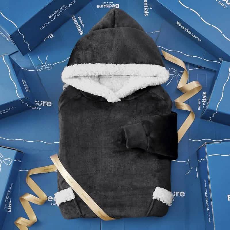 Sherpa Fleece Blanket Hoodie - Image 30