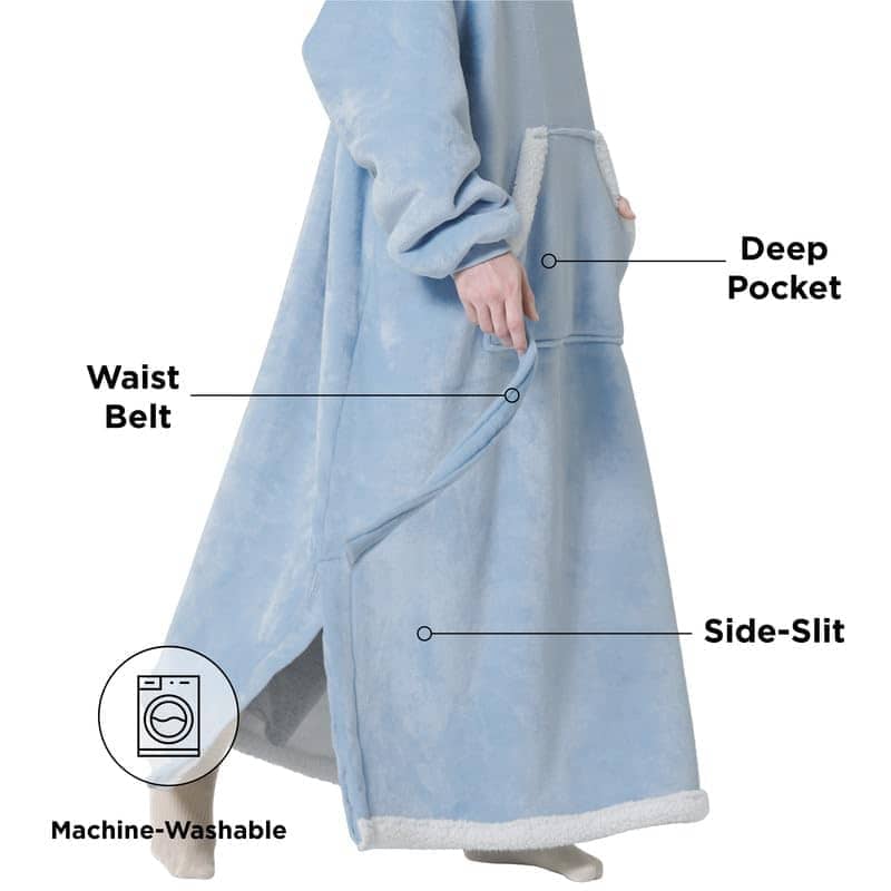 Sherpa Fleece Blanket Hoodie - Image 2