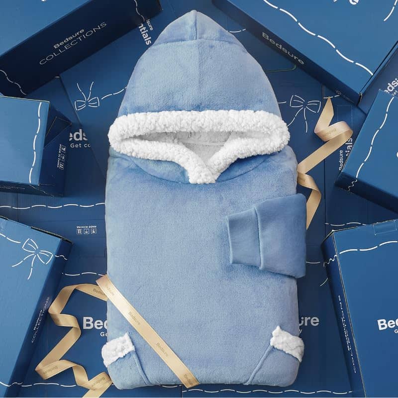 Sherpa Fleece Blanket Hoodie - Image 5