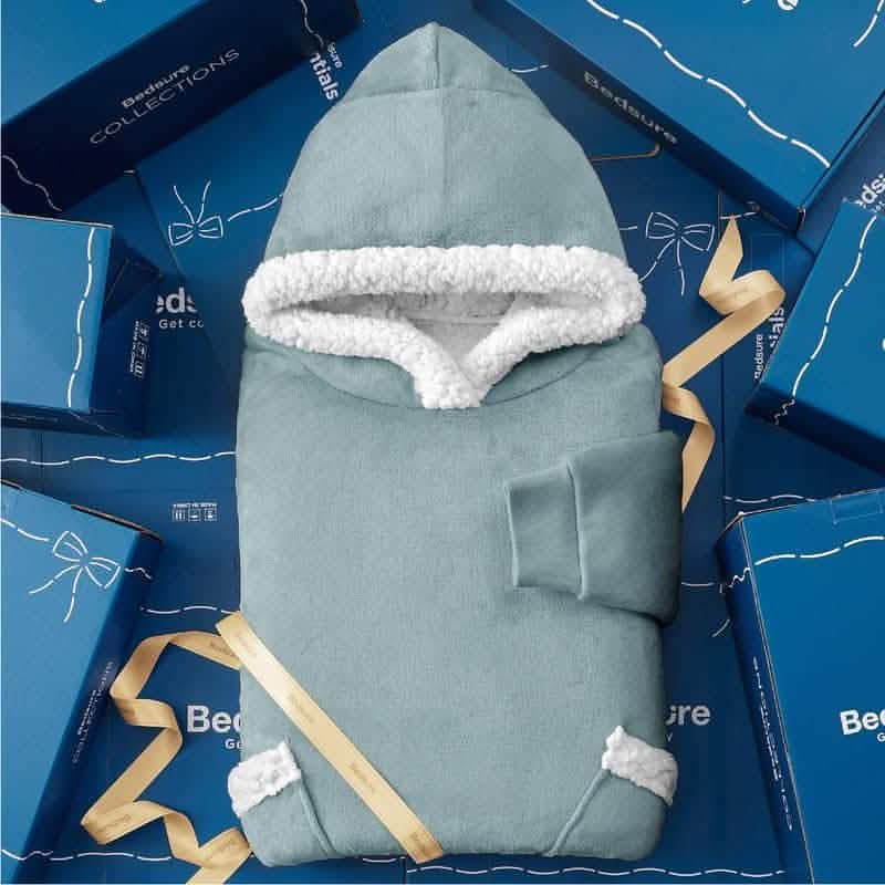 Sherpa Fleece Blanket Hoodie - Image 60