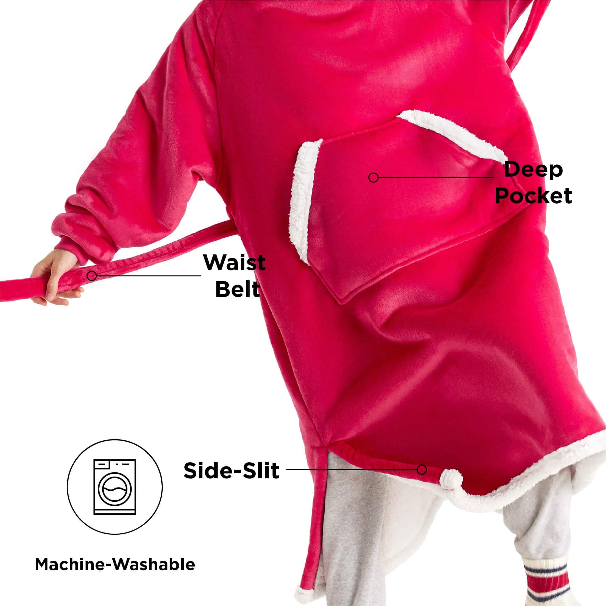 Sherpa Fleece Blanket Hoodie - Image 12