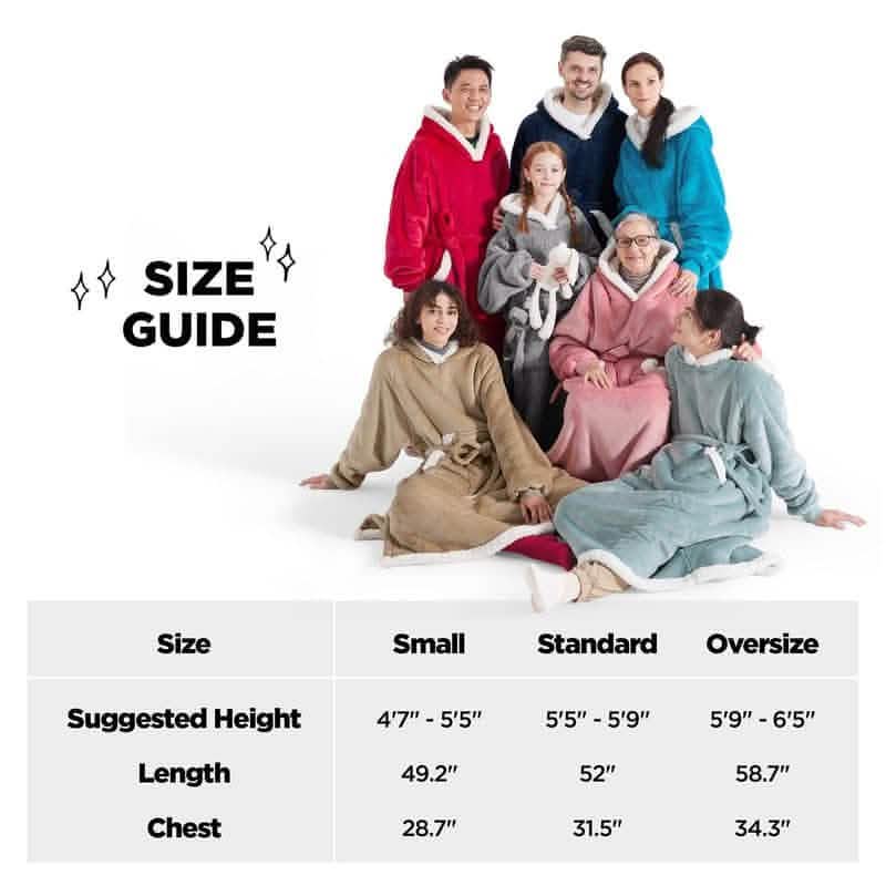 Sherpa Fleece Blanket Hoodie - Image 34